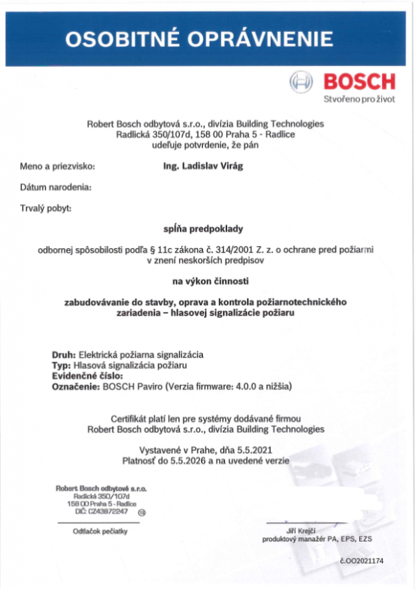 Certifikáty