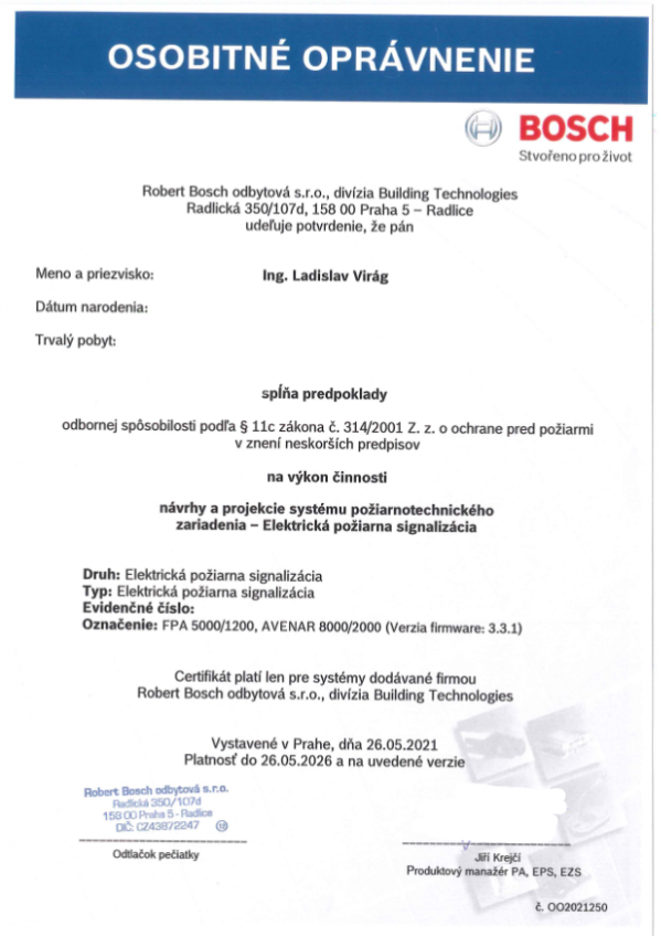 Certifikáty