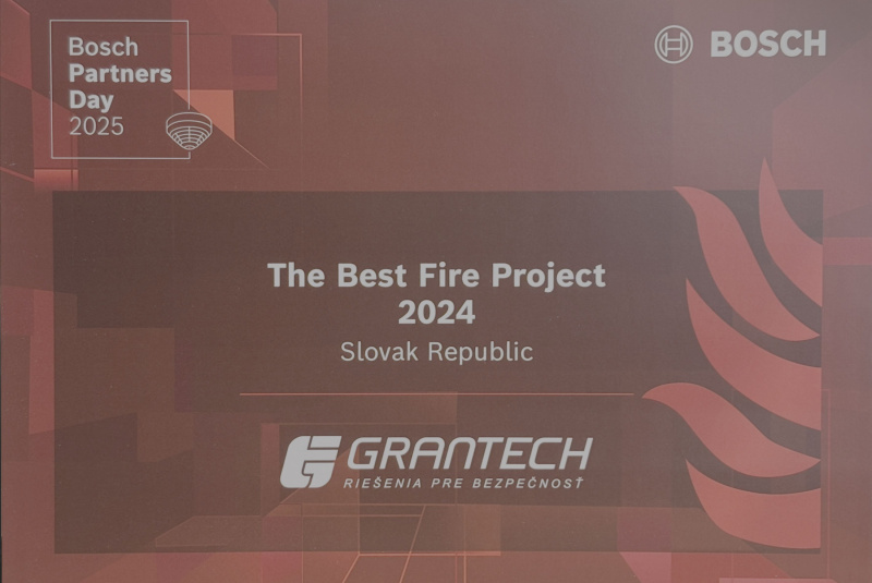 Aktuality / Ocenenie Fire Project of the Year 2024 pre GRANTECH - foto