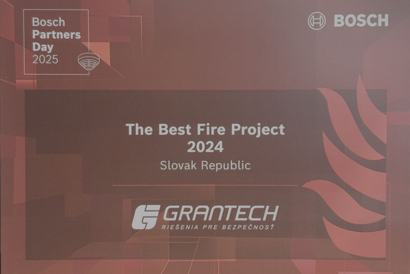 Aktuality / Ocenenie Fire Project of the Year 2024 pre GRANTECH - foto Aktuality / Ocenenie Fire Project of the Year 2024 pre GRANTECH - foto